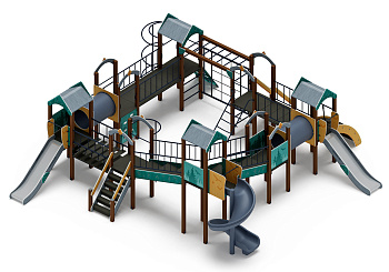 Остров детства (Тайга) - ДИК 2.01.8.02-23.И1 - Игровой комплекс H=1200 H=2000