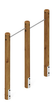 Турник взрослый двойной (лиственница темный) СО 2.20.09-Л.И1.01