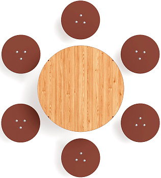 Столик детский (лиственница) МФ 31.01.11-Л.И1