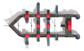 Баркентина (Мульт)  - ДИК 2.03.3.06-10.И1 - Игровой комплекс (Винтовой скат) H=1200, Н=1500, Н=2000