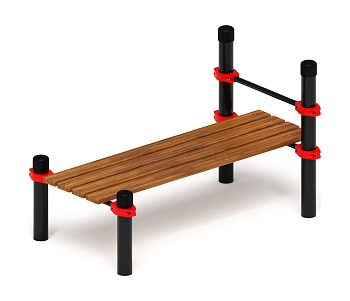 Гимнастическая скамья с фиксацией ступней