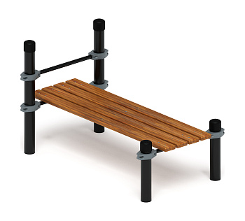 Гимнастическая скамья с фиксацией ступней