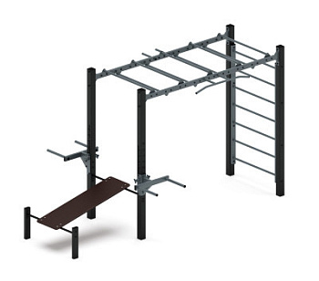 Многофункциональный спортивный комплекс (серый) МК 100.03-03