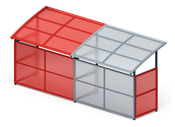 Навес для колясок (2 секции) МФ 742.01-02