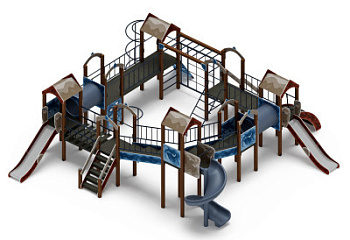 Остров детства (Алтай) - ДИК 2.01.8.02-24.И1 - Игровой комплекс H=1200 H=2000