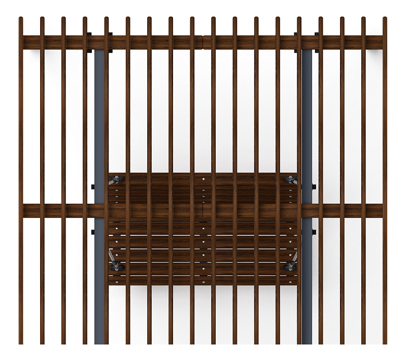 Пергола тент с качелями - МФ 78.02.01-01.И1 /без поликарбоната/
