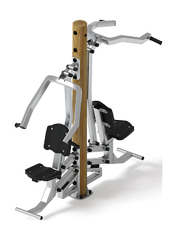 Тренажер тяга верхняя + жим от груди (лиственница орех) СТ 027-Л.И3.02