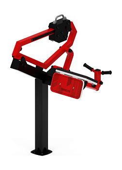 Бицепс стоя (красный) - Уличный тренажер - СТ 035-11.И1