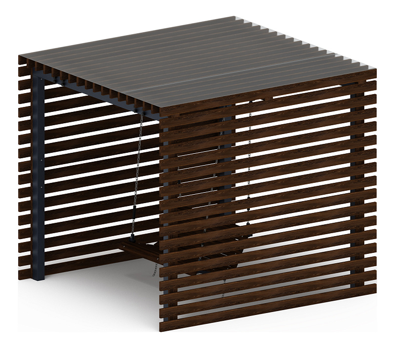 Пергола с диваном - МФ 78.01.01-И1 /с поликарбонатом/