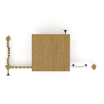 Домик (лиственница орех) МФ 10.24.01-Л.И1.02