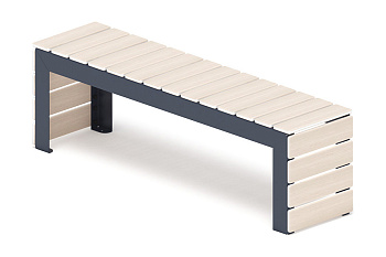 Скамья - МФ 42.02.03-11 (Беленый дуб) Г:380  (под анкера)
