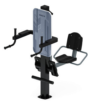 Жим ногами+Брусья (серый) - Уличный тренажер - СТ 023-13