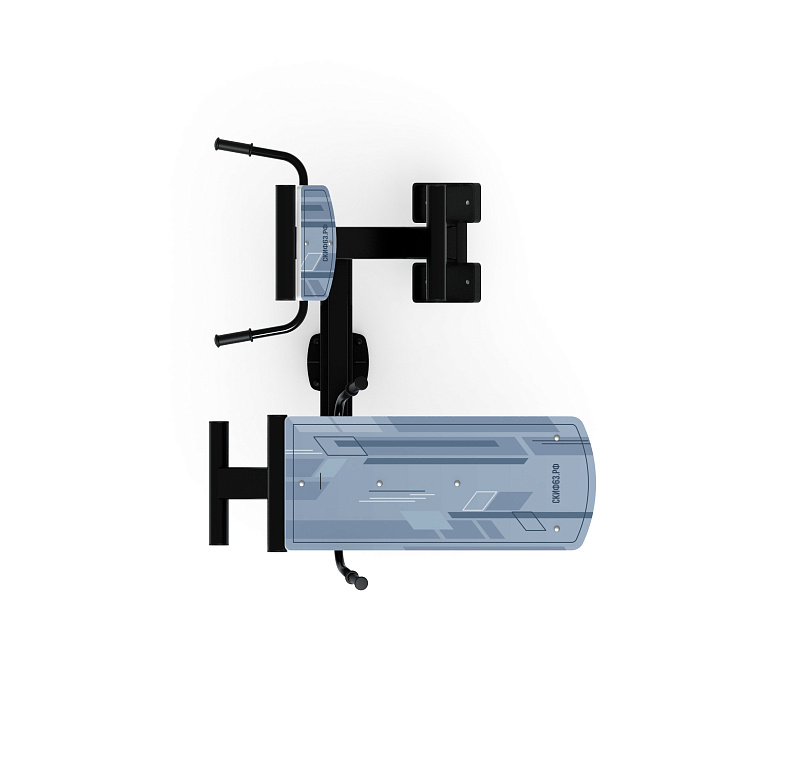 Гиперэкстензия+ лавка пресс (серый) СТ 038-13