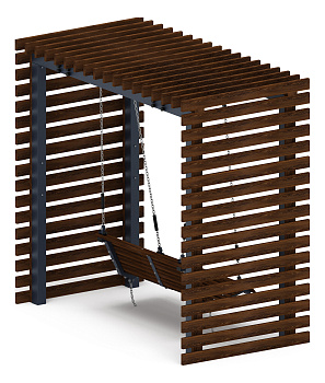 Пергола с качелями - МФ 78.01.02-01.И1 /без поликарбоната/