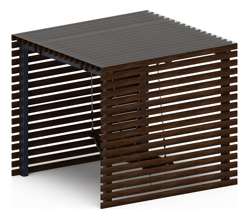 Пергола с диваном - МФ 78.01.01-И1 /с поликарбонатом/