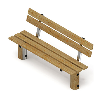 Скамья (лиственница орех) МФ 42.04.02-Л.И1.02