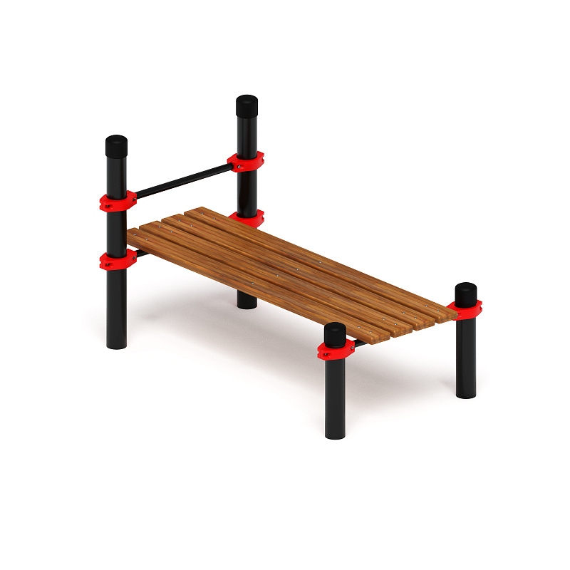 Гимнастическая скамья с фиксацией ступней