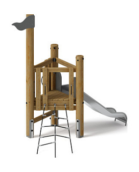 Игровой комплекс (лиственница орех) ДИК 1.24.03-Л.И1.02