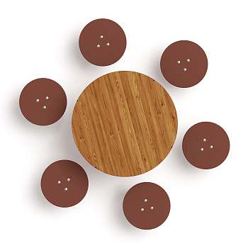 Столик детский (лиственница темный) МФ 31.01.11-Л.И1.01