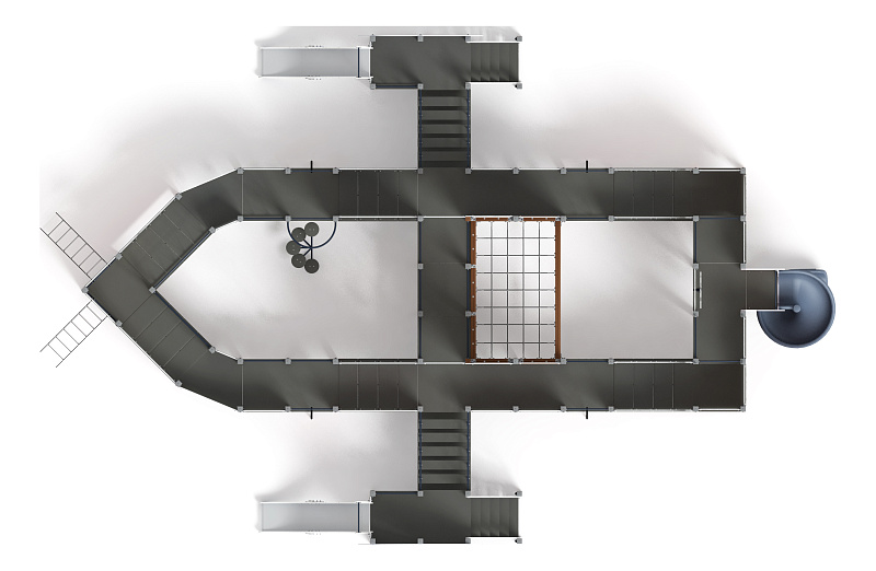 Пароход (Морской стиль) - ДИК 2.03.3.05-01.И1 - Игровой комплекс H=1200 H=2000