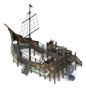 Фрегат (Летучий Голландец) (винтовой скат) горка Н 1500 горка Н 2000 ДИК 2.03.3.04-11.И1