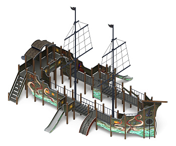 Флагман (Летучий Голландец) - ДИК 2.03.3.03-11.И1 - Игровой комплекс - H=1200 H=1500 H=2000