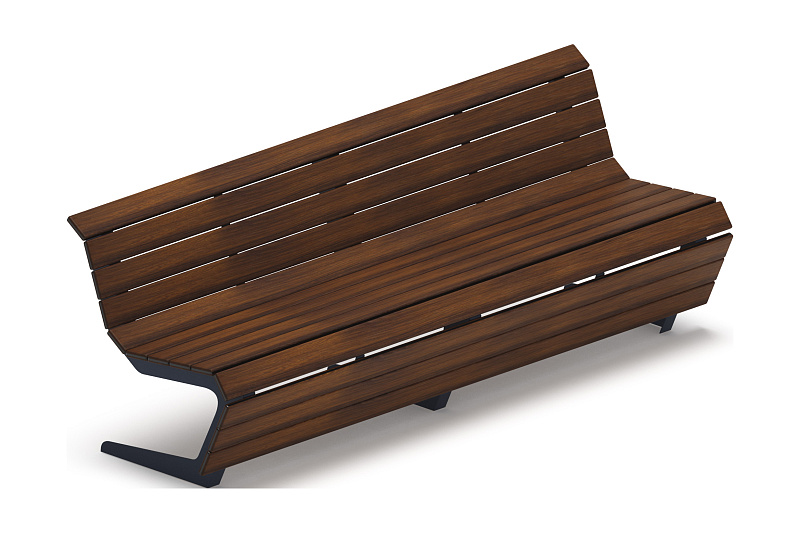 Скамья - МФ 42.02.02-20 (Темный дуб) Д:2400  (под анкера)