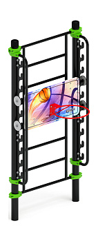 Баскетбольный щит переменной высоты