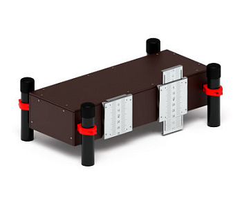 Воркаут 108. Гимнастическая скамья для наклона (красный) ВТ 02.08-01