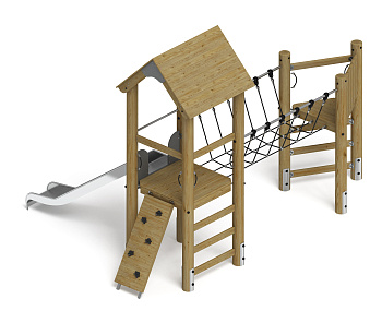Игровой комплекс (лиственница орех) ДИК 2.24.05-Л.01.И1.02