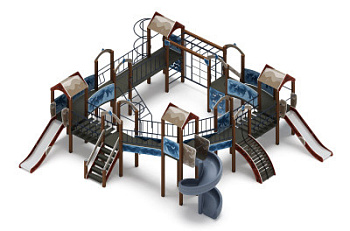 Остров детства (Алтай) - ДИК 2.01.8.02-04.И1 - Игровой комплекс H=1200 H=2000