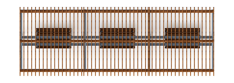 Пергола тент с качелями (наклоная) - МФ 78.03.03-И1 /с поликарбонатом/