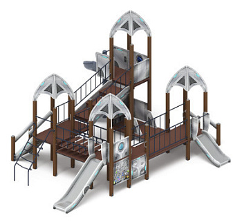 Космопорт (Серый) - ДИК 2.14.02-01.И1 - Игровой комплекс H=750 H=1200 H=2000