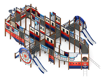 Пароход (Морской стиль) - ДИК 2.03.3.05-01.И1 - Игровой комплекс H=1200 H=2000