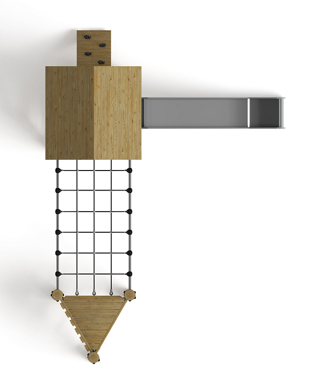 Игровой комплекс (лиственница орех) ДИК 2.24.05-Л.01.И1.02