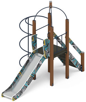 Навина (Техно-голубой) - ДИК 2.09.01-01 - Игровой комплекс H=1200