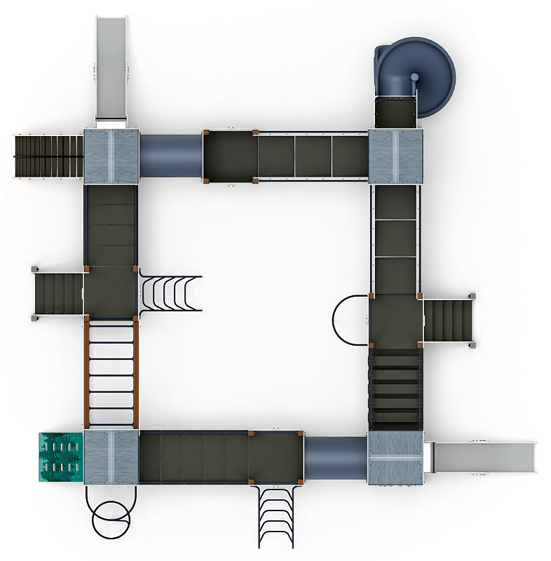 Остров детства (Тайга) - ДИК 2.01.8.02-23.И1 - Игровой комплекс H=1200 H=2000