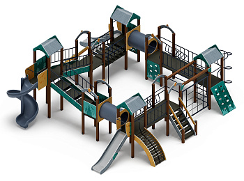 Остров детства (Тайга) - ДИК 2.01.8.02-23.И1 - Игровой комплекс H=1200 H=2000