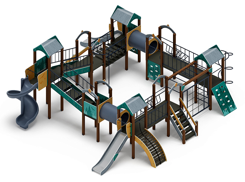 Остров детства (Тайга) - ДИК 2.01.8.02-23.И1 - Игровой комплекс H=1200 H=2000