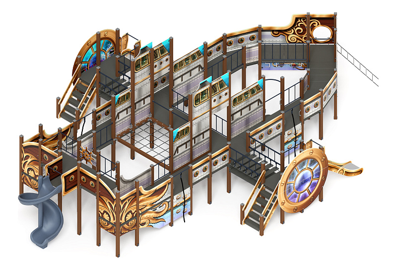 Пароход (Немо)  - ДИК 2.03.3.05-02.И1 - Игровой комплекс H=1200 H=2000