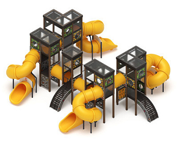 Куб (Зеленое эхо) горка Н 2000 - ДИК 2.23.01-02