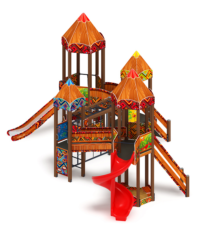 Карандаши (Винтовой скат) - ДИК 2.26.06-01.С.И1 - Игровой комплекс Н=1200, Н=2000