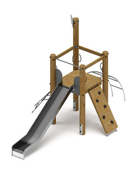 Игровой комплекс (лиственница орех) ДИК 2.24.01-Л.И1.02