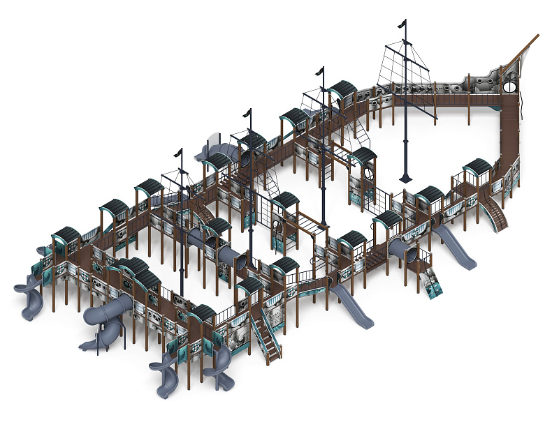 Шхуна (Лагуна) (винтовой скат) горка Н 1200, горка Н 2000 ДИК 2.03.3.07-12