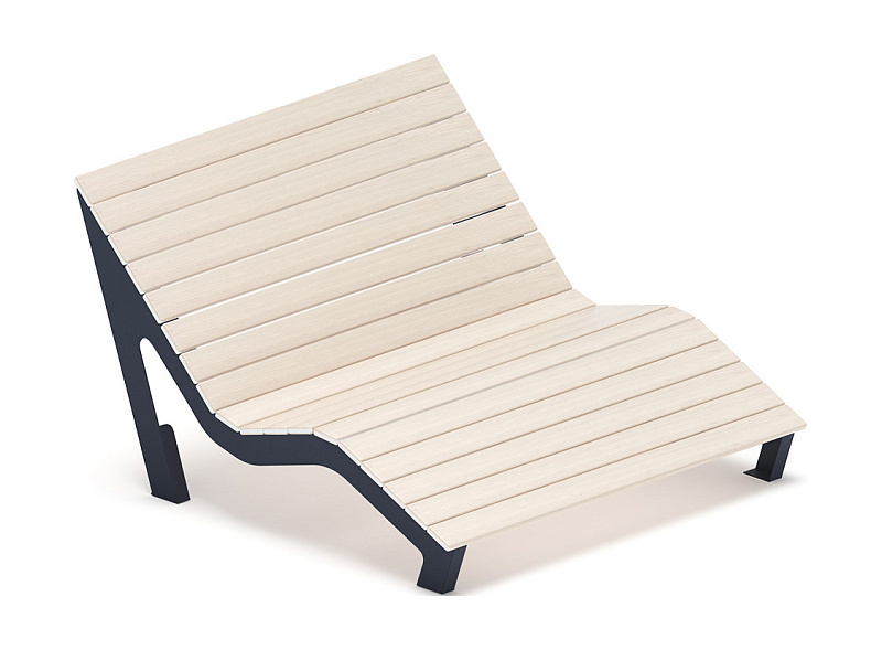 Шезлонг парковый - МФ 42.03.01-21 (Светлый дуб) Д:1500  (под анкера)