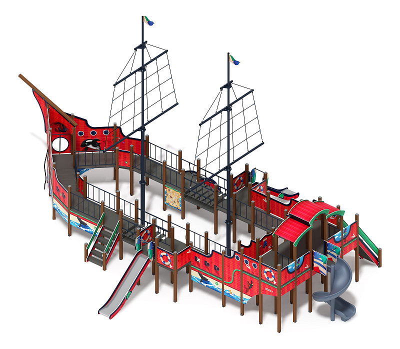 Флагман (Мульт) - ДИК 2.03.3.03-10.И1 - Игровой комплекс - H=1200 H=1500 H=2000