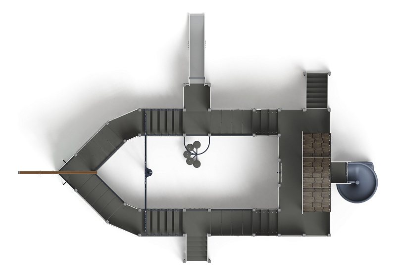 Фрегат (Летучий Голландец) (винтовой скат) горка Н 1500 горка Н 2000 ДИК 2.03.3.04-11.И1