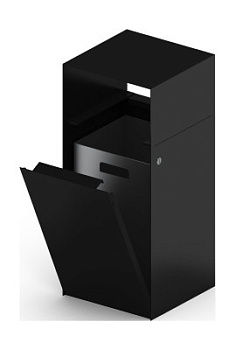 Урна парковая (черная) - МФ 50.02.01-01  (под анкера)