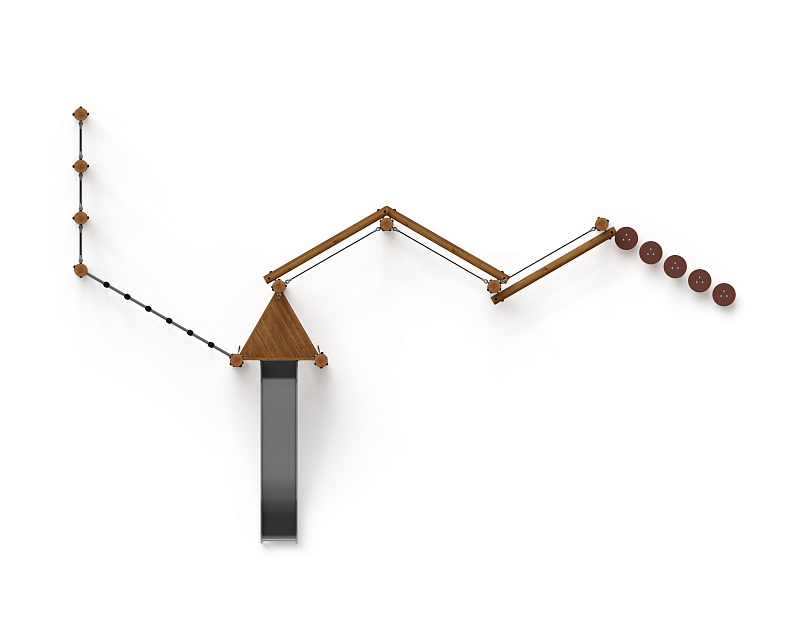 Игровой комплекс (лиственница темный) ДИК 2.24.07-Л.И1.01