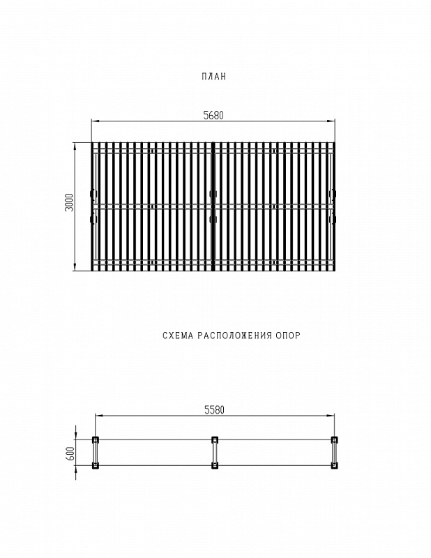 Пергола - МФ 77.04.02-01 /без поликарбоната/